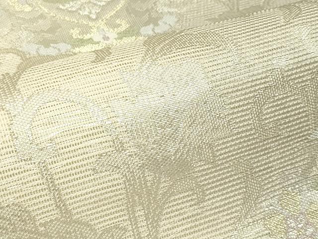平和屋着物＊夏物　六通柄袋帯　正倉院花文　金銀糸　正絹　逸品　CABI5216rv