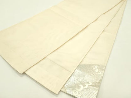 平和屋着物＊夏物　太鼓柄袋帯　中国三大刺繍　相良刺繍　立波文　銀糸　正絹　逸品　CABI5217rv
