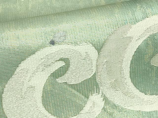 平和屋着物＊夏物　六通柄袋帯　丸文　銀糸　正絹　逸品　CABI5227rv