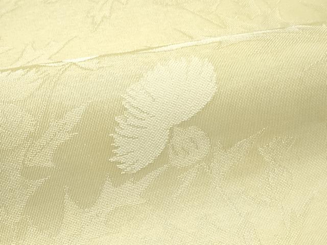 平和屋着物＊夏物　六通柄袋帯　草花文　銀糸　正絹　逸品　CABI5228rv