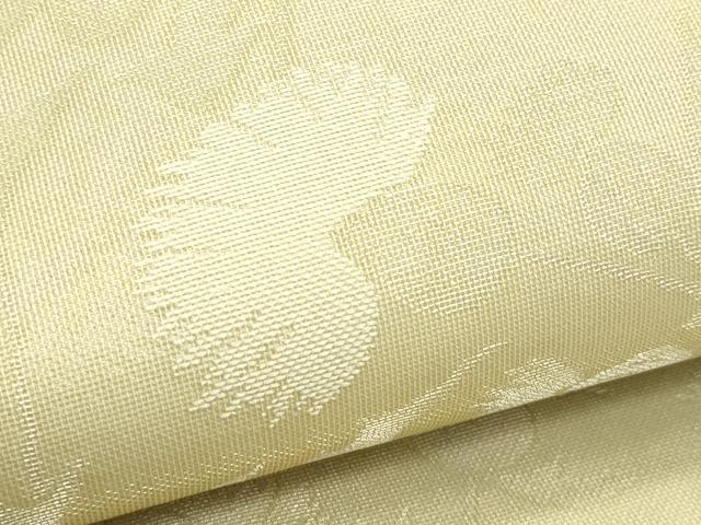 平和屋着物＊夏物　六通柄袋帯　草花文　銀糸　正絹　逸品　CABI5228rv