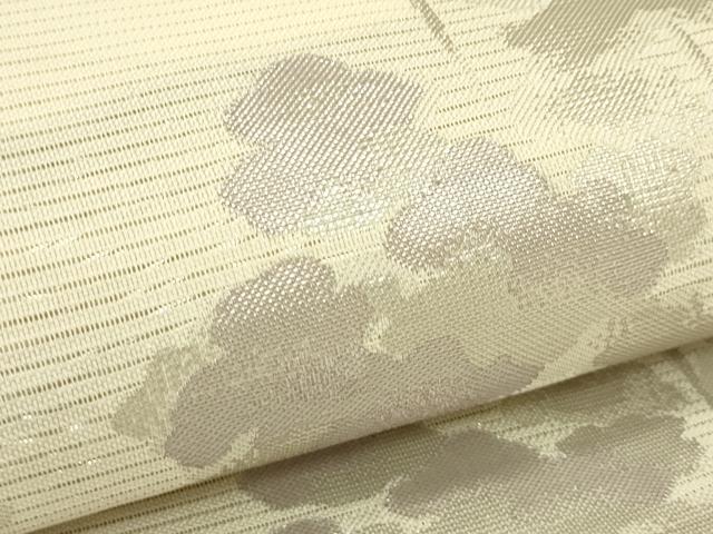 平和屋着物＊夏物　六通柄袋帯　樹林文　銀糸　正絹　逸品　CABI5231rv