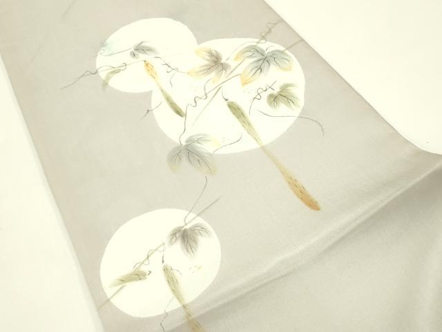 平和屋着物＊夏物　太鼓柄袋帯　手描き　成り物　正絹　逸品　CABI5233rv