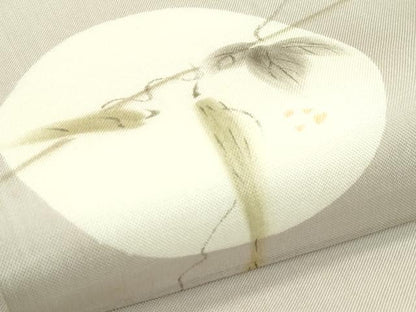 平和屋着物＊夏物　太鼓柄袋帯　手描き　成り物　正絹　逸品　CABI5233rv
