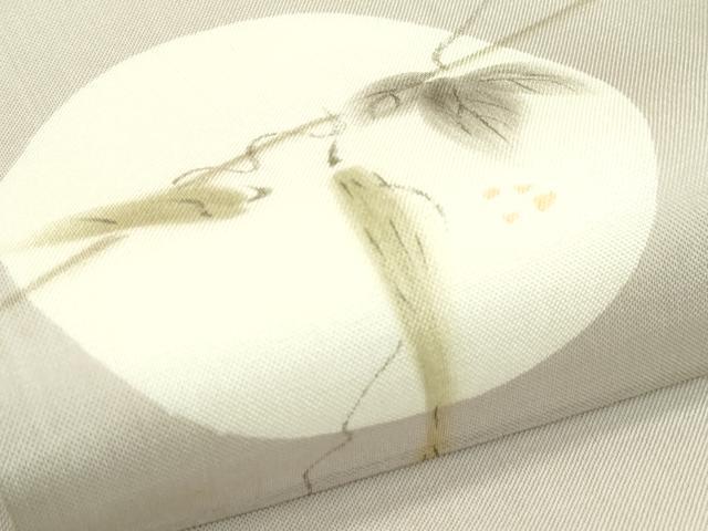 平和屋着物＊夏物　太鼓柄袋帯　手描き　成り物　正絹　逸品　CABI5233rv