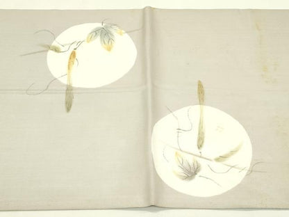 平和屋着物＊夏物　太鼓柄袋帯　手描き　成り物　正絹　逸品　CABI5233rv