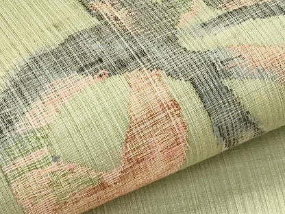 平和屋着物＊夏物　九寸名古屋帯　櫛織　抽象文　正絹　逸品　未使用　CABI5239rv