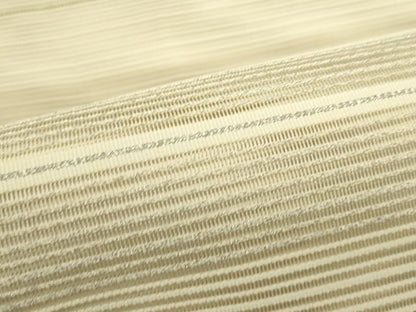 平和屋着物＊夏物　八寸名古屋帯　絽綴れ　横段文　金銀糸　正絹　逸品　CABI5251rv