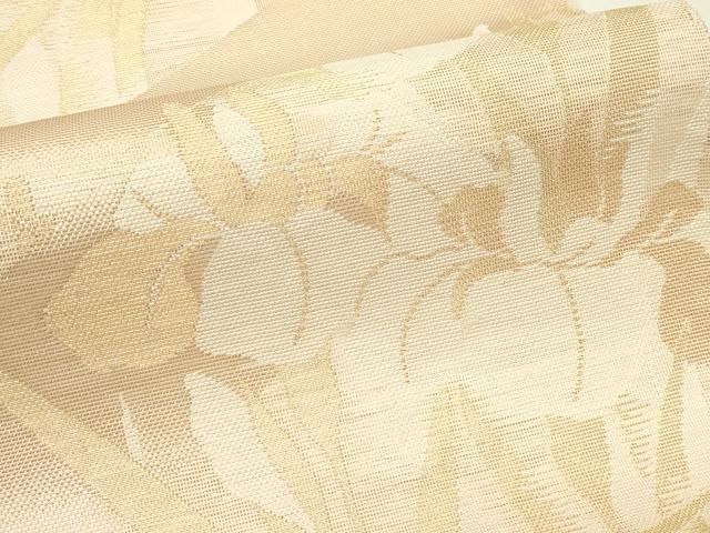 平和屋着物＊夏物　全通柄　本袋帯　杜若　金糸　正絹　逸品　CABI5257rv