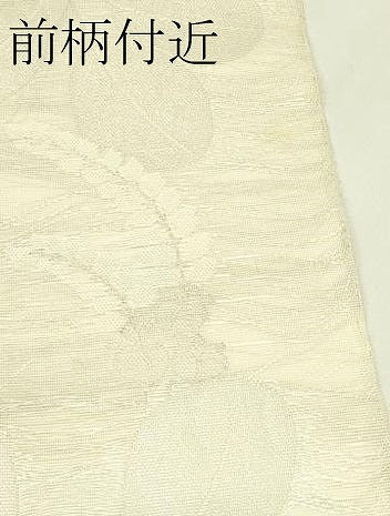 平和屋着物＊夏物　六通柄袋帯　萩　銀糸　正絹　逸品　CABI5260rv