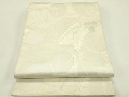 平和屋着物＊夏物　六通柄袋帯　萩　銀糸　正絹　逸品　CABI5260rv