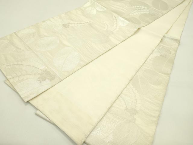 平和屋着物＊夏物　六通柄袋帯　萩　銀糸　正絹　逸品　CABI5260rv