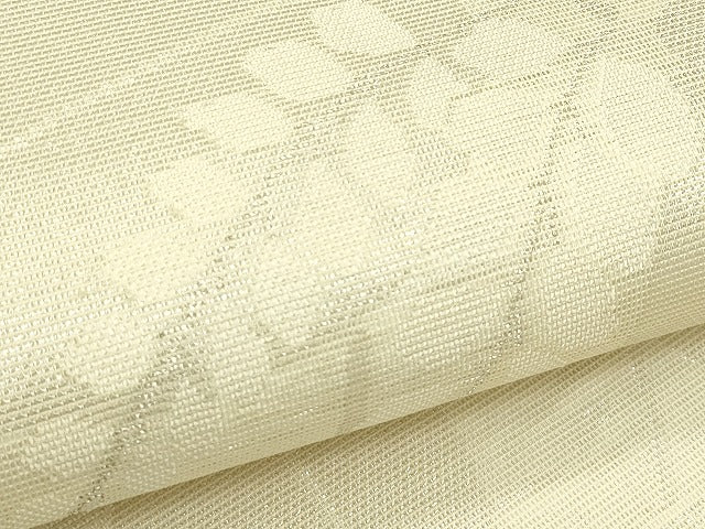 平和屋着物＊夏物　六通柄袋帯　萩　銀糸　正絹　逸品　CABI5260rv