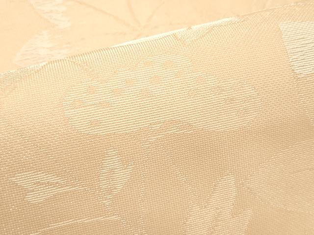 平和屋着物＊夏物　九寸名古屋帯　秋草文　銀糸　正絹　逸品　未使用　CABI5267rv