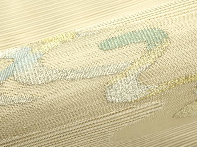 平和屋着物＊夏物　八寸名古屋帯　絽綴れ　流水文　金銀糸　正絹　逸品　CABI5273rv
