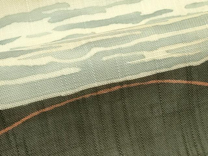 平和屋着物＊夏物　九寸名古屋帯　霞文　正絹　逸品　CABI5283rv