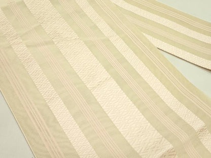 平和屋着物＊夏物　本場筑前博多織　八寸名古屋帯　紗献上　正絹　逸品　CABI5286rv