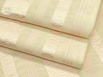 平和屋着物＊夏物　本場筑前博多織　八寸名古屋帯　紗献上　正絹　逸品　CABI5286rv