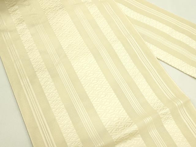 平和屋着物＊夏物　本場筑前博多織　八寸名古屋帯　紗献上　浅黄色　正絹　逸品　CABI5287rv