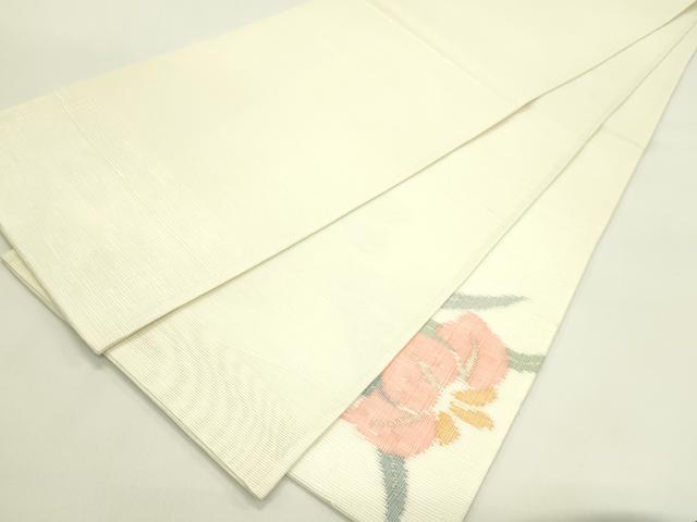 平和屋着物＊夏物　太鼓柄袋帯　草花文　金銀糸　正絹　逸品　CABI5291rv