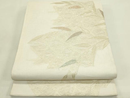 平和屋着物＊夏物　六通柄袋帯　草木文　金糸　正絹　逸品　CABI5292rv