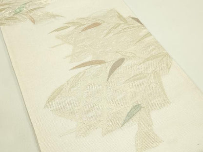 平和屋着物＊夏物　六通柄袋帯　草木文　金糸　正絹　逸品　CABI5292rv