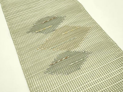 平和屋着物＊夏物　八寸名古屋帯　羅　菱霞文　正絹　逸品　CABI5314rv
