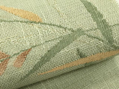 平和屋着物＊夏物　八寸名古屋帯　草木文　CABI5330rv