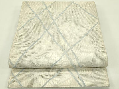 平和屋着物＊夏物　八寸名古屋帯　麻の葉文様　正絹　逸品　CABI5337rv