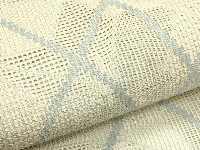 平和屋着物＊夏物　八寸名古屋帯　麻の葉文様　正絹　逸品　CABI5337rv