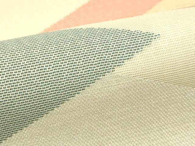 平和屋着物＊夏物　西陣　川島織物　九寸名古屋帯　松皮菱　金銀糸　正絹　逸品　CABI5345rv