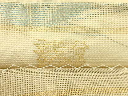 平和屋着物＊夏物　織物一筋名門　織悦　全通柄　本袋帯　草花文　金糸　正絹　逸品　CABI5349rv