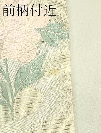 平和屋着物＊夏物　六通柄袋帯　唐織　草花文　銀糸　正絹　逸品　未使用　CABI5352rv