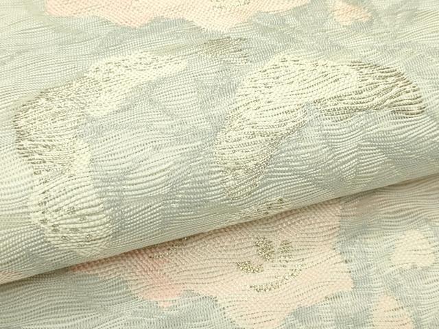 平和屋着物＊夏物　六通柄袋帯　地紙秋草文　金銀糸　正絹　逸品　CABI5355rv