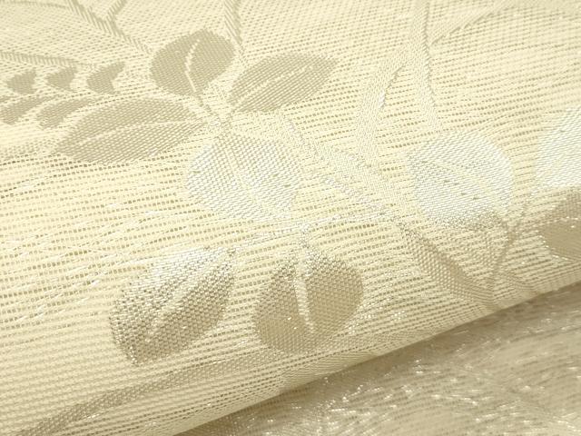平和屋着物＊夏物　六通柄袋帯　萩　銀糸　正絹　逸品　未使用　CABI5358rv