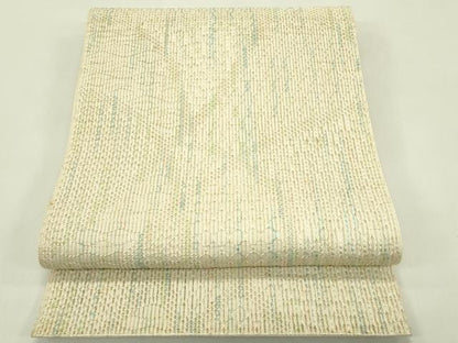 平和屋着物＊夏物　八寸名古屋帯　菱文様　正絹　逸品　CABI5366rv