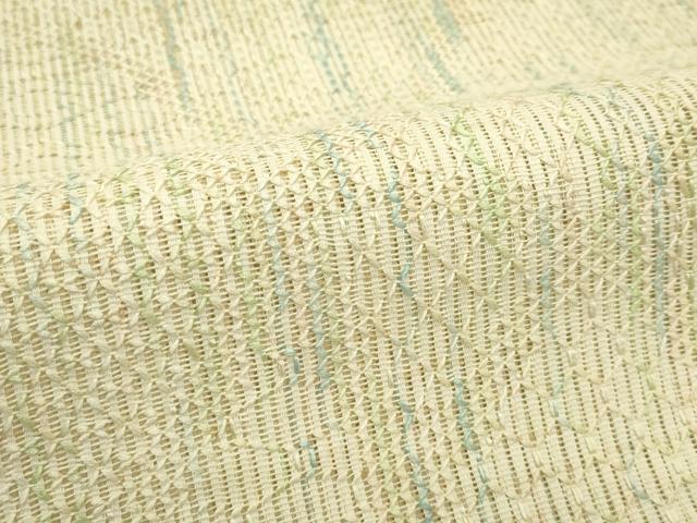 平和屋着物＊夏物　八寸名古屋帯　菱文様　正絹　逸品　CABI5366rv