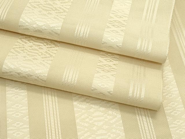 平和屋着物＊夏物　本場筑前博多織　八寸名古屋帯　紗献上　薄香色　証紙付き　正絹　逸品　CABI5371rv