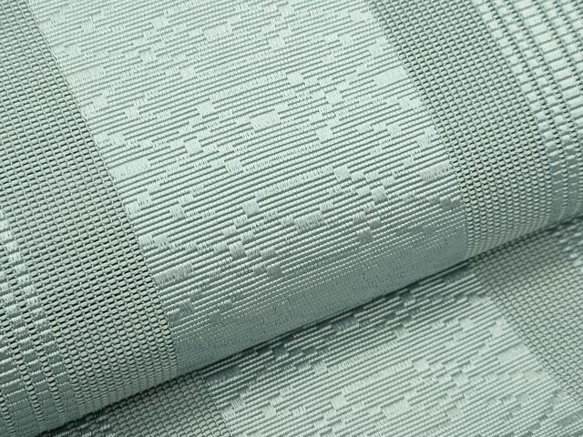 平和屋着物＊夏物　本場筑前博多織　八寸名古屋帯　紗献上　湊鼠色　正絹　逸品　CABI5373rv