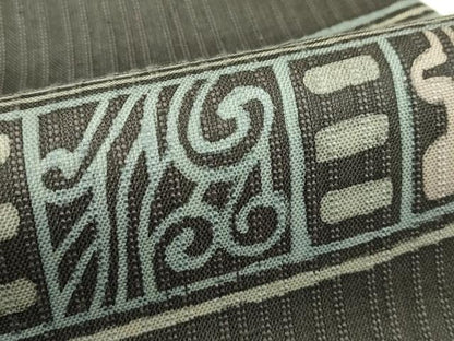 平和屋着物＊夏物　九寸名古屋帯　幾何学文様　正絹　逸品　CABI5391rv