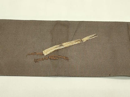 平和屋着物＊夏物　九寸名古屋帯　川下り　金糸　正絹　逸品　CABI5395rv