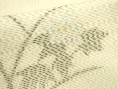 平和屋着物＊夏物　九寸名古屋帯　草花文　金銀彩　正絹　逸品　CABI5400rv