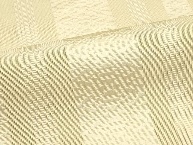 平和屋着物＊夏物　本場筑前博多織　八寸名古屋帯　紗献上　薄香色　正絹　逸品　CABI5405rv
