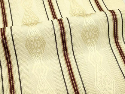 平和屋着物＊夏物　本場筑前博多織　八寸名古屋帯　菱間道　正絹　逸品　CABI5408rv
