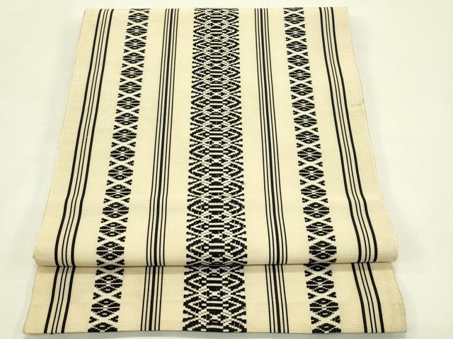 平和屋着物＊夏物　本場筑前博多織　八寸名古屋帯　紗献上　正絹　逸品　CABI5409rv