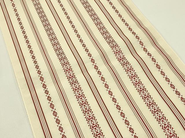 平和屋着物＊夏物　本場筑前博多織　八寸名古屋帯　紗献上　正絹　逸品　未使用　CABI5410rv