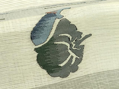 平和屋着物＊夏物　八寸名古屋帯　絽綴れ　成り物　正絹　逸品　CABI5411rv