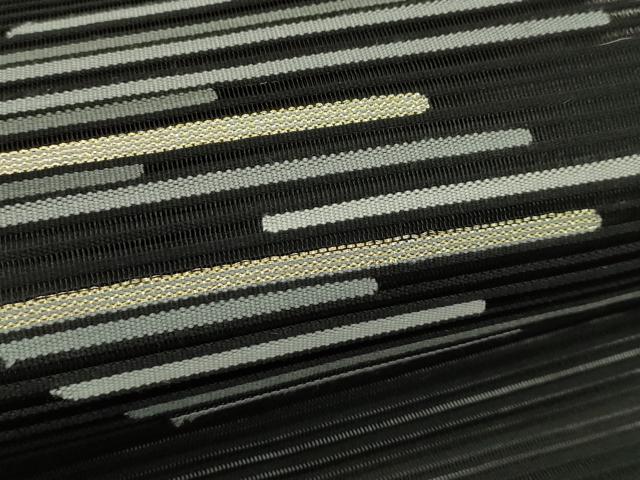 平和屋着物＊夏物　八寸名古屋帯　絽綴れ　霞文　黒地　金糸　正絹　逸品　CABI5414rv