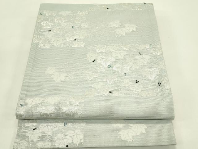 平和屋着物＊夏物　六通柄　京袋帯　蔦の葉文　銀糸　CABI5432rv