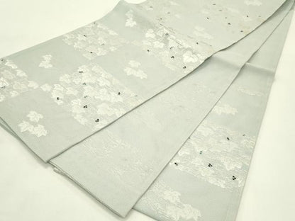 平和屋着物＊夏物　六通柄　京袋帯　蔦の葉文　銀糸　CABI5432rv